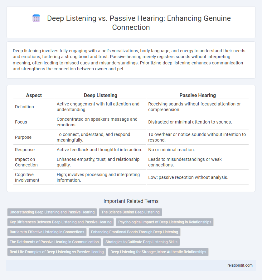Deep Listening vs. Passive Hearing: Enhancing Genuine Connection