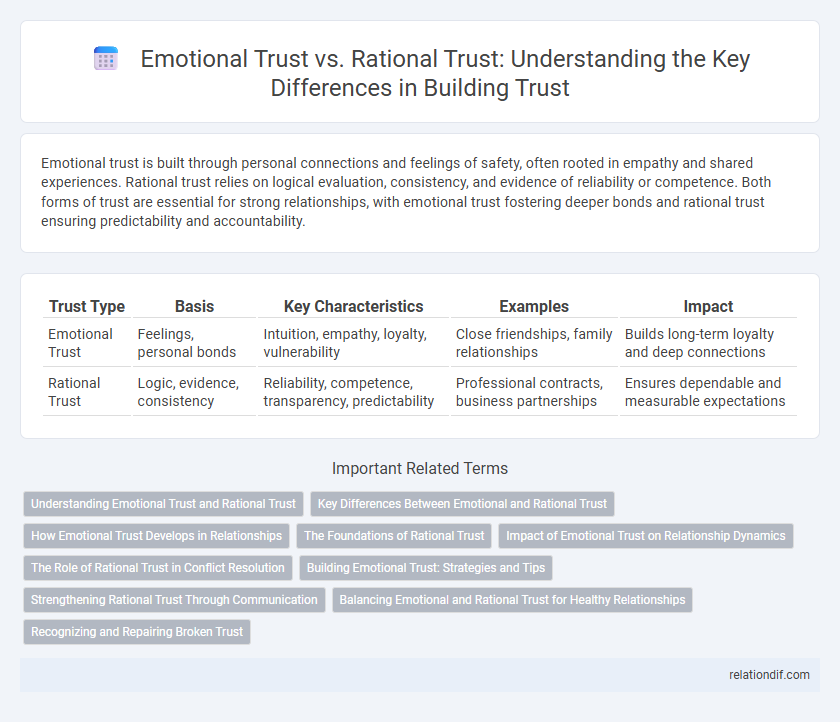 Emotional Trust vs. Rational Trust: Understanding the Key Differences in Building Trust