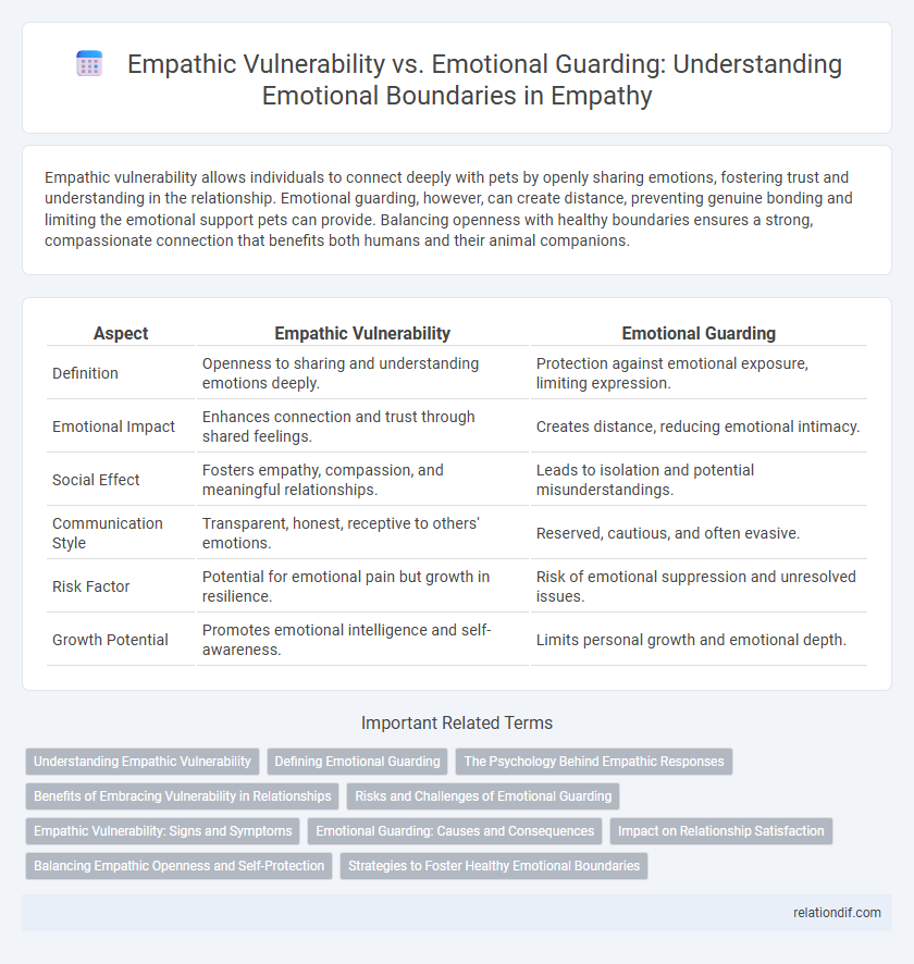 Empathic Vulnerability vs. Emotional Guarding: Understanding Emotional Boundaries in Empathy