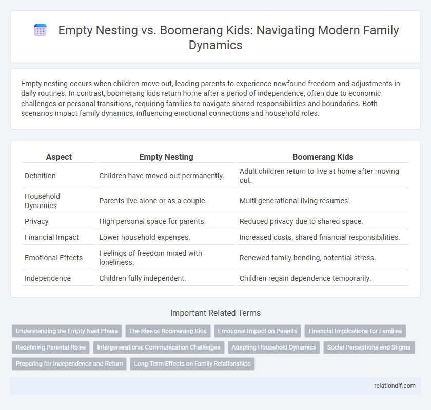 Empty Nesting vs. Boomerang Kids: Navigating Modern Family Dynamics