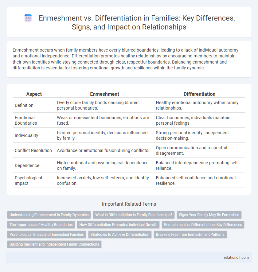 Enmeshment vs. Differentiation in Families: Key Differences, Signs, and Impact on Relationships