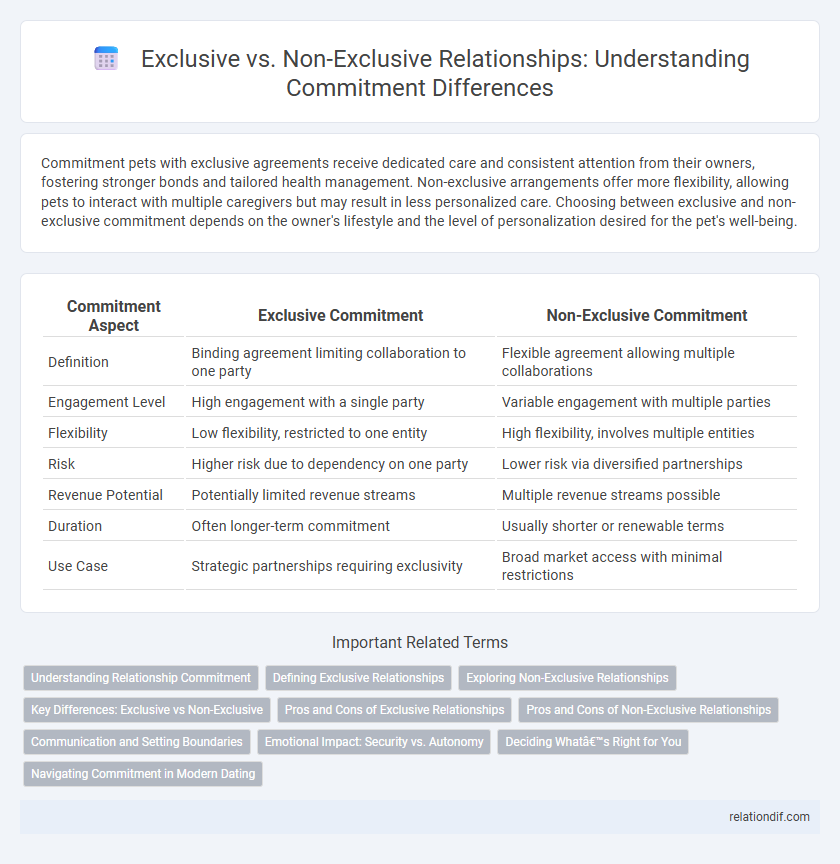 Exclusive vs. Non-Exclusive Relationships: Understanding Commitment Differences