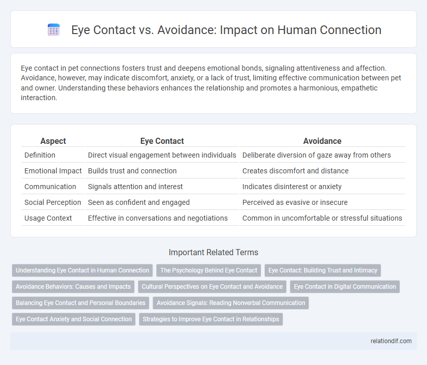 Eye Contact vs. Avoidance: Impact on Human Connection