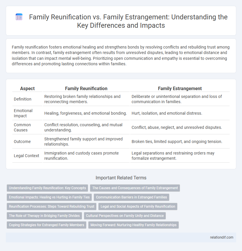 Family Reunification vs. Family Estrangement: Understanding the Key Differences and Impacts
