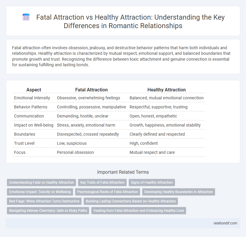 Fatal Attraction vs Healthy Attraction: Understanding the Key Differences in Romantic Relationships