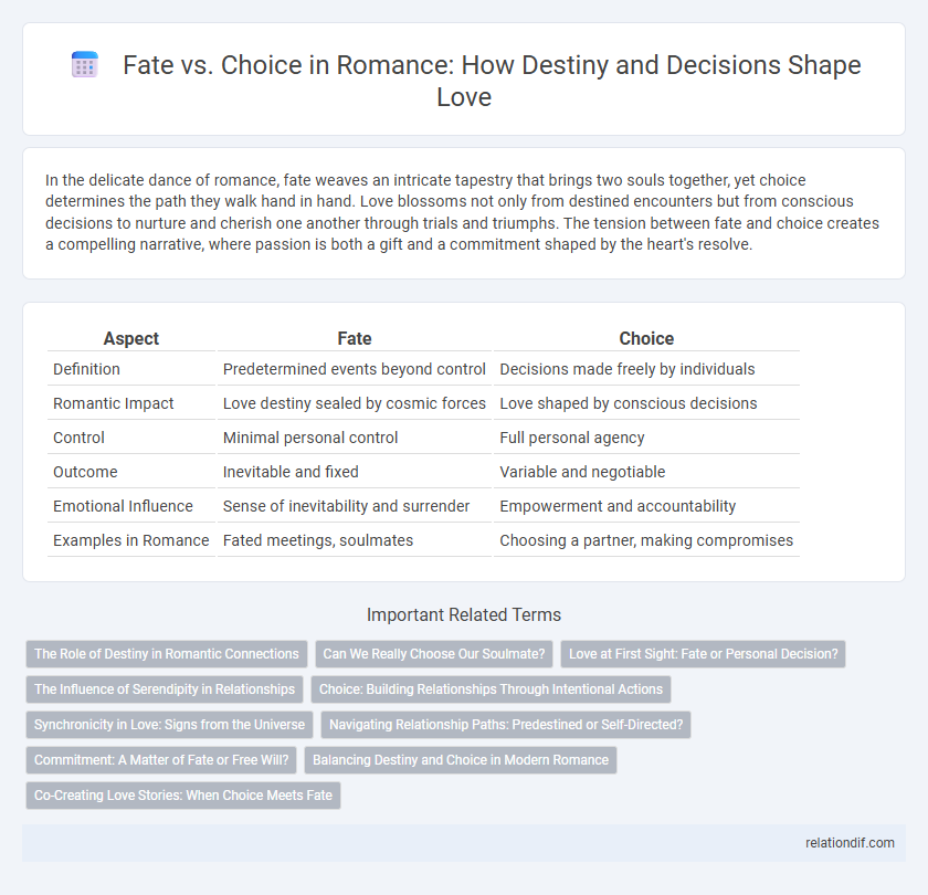 Fate vs. Choice in Romance: How Destiny and Decisions Shape Love