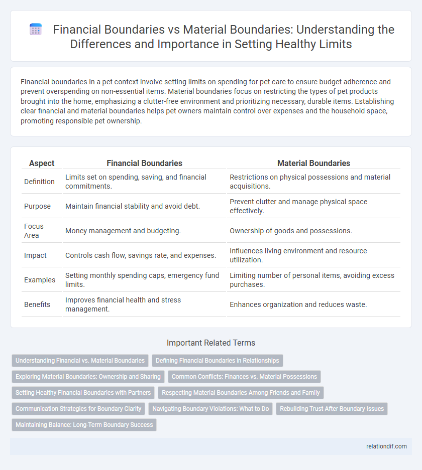 Financial Boundaries vs Material Boundaries: Understanding the Differences and Importance in Setting Healthy Limits