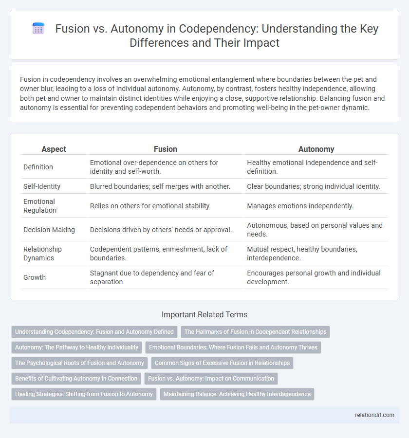 Fusion vs. Autonomy in Codependency: Understanding the Key Differences and Their Impact