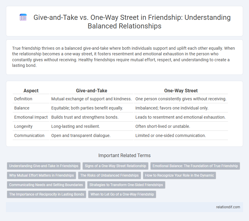 Give-and-Take vs. One-Way Street in Friendship: Understanding Balanced Relationships