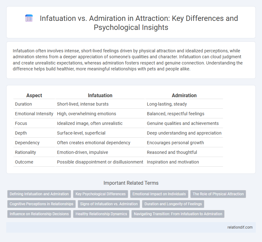 Infatuation vs. Admiration in Attraction: Key Differences and Psychological Insights