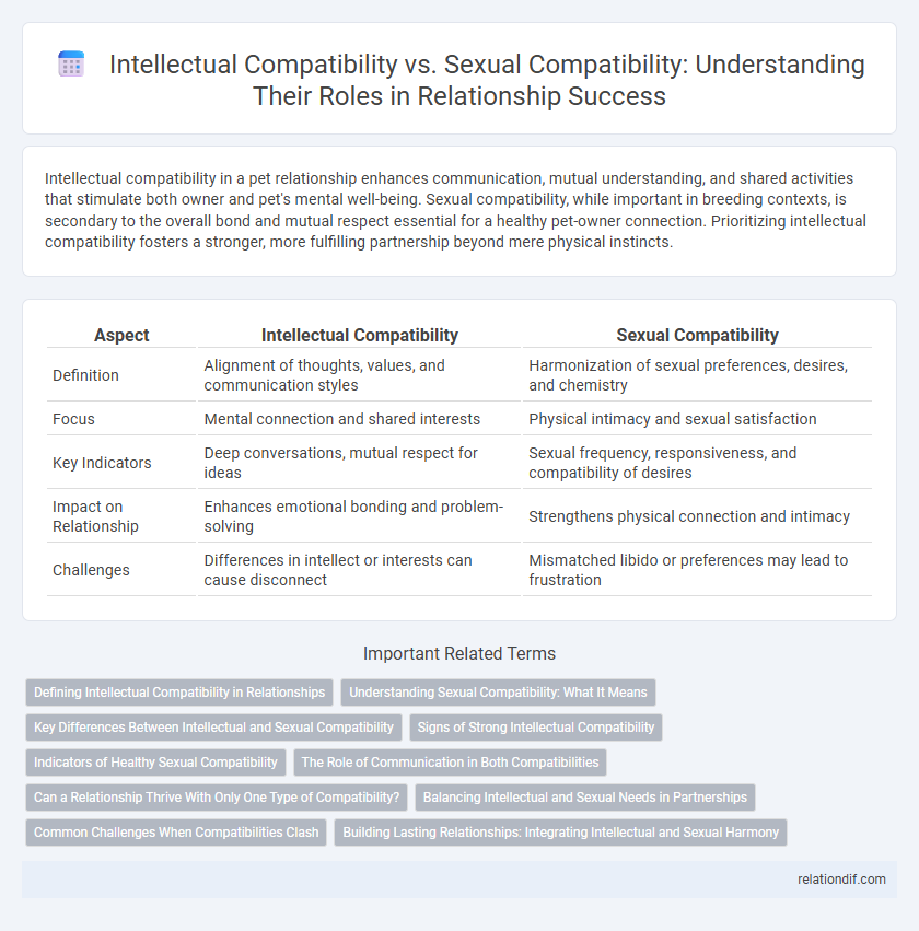 Intellectual Compatibility vs. Sexual Compatibility: Understanding Their Roles in Relationship Success