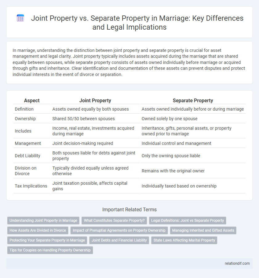 Joint Property vs. Separate Property in Marriage: Key Differences and Legal Implications