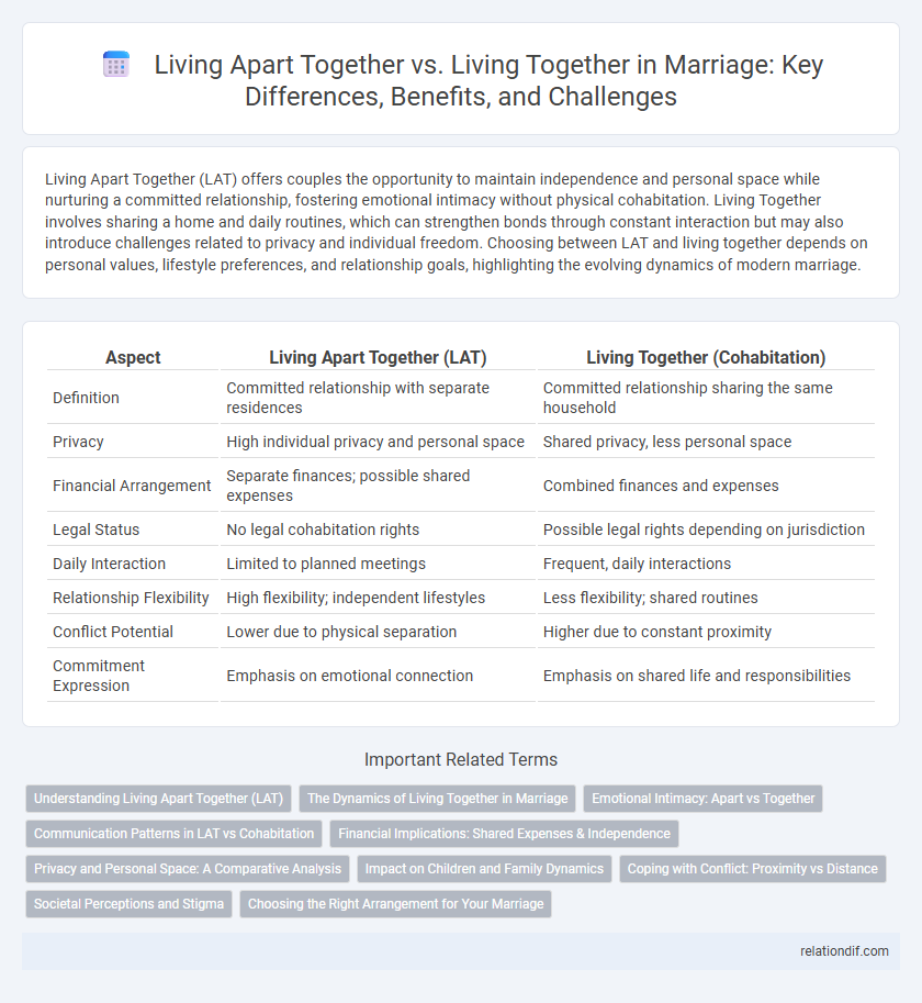 Living Apart Together vs. Living Together in Marriage: Key Differences, Benefits, and Challenges
