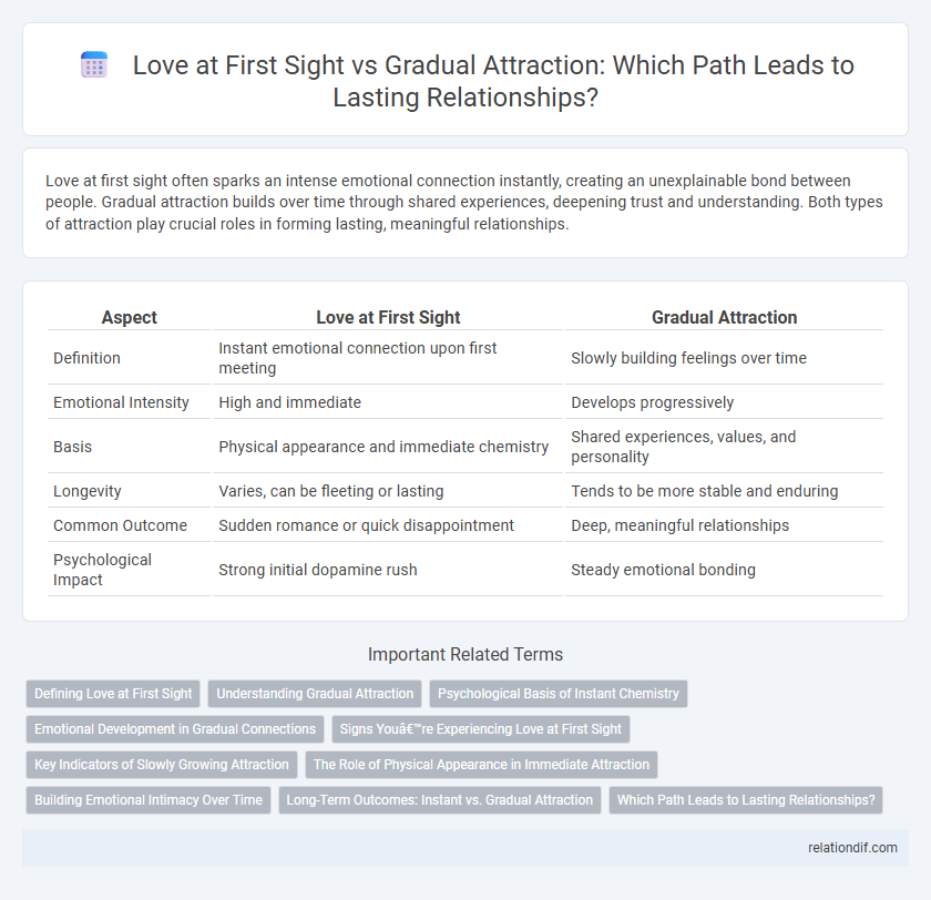 Love at First Sight vs Gradual Attraction: Which Path Leads to Lasting Relationships?