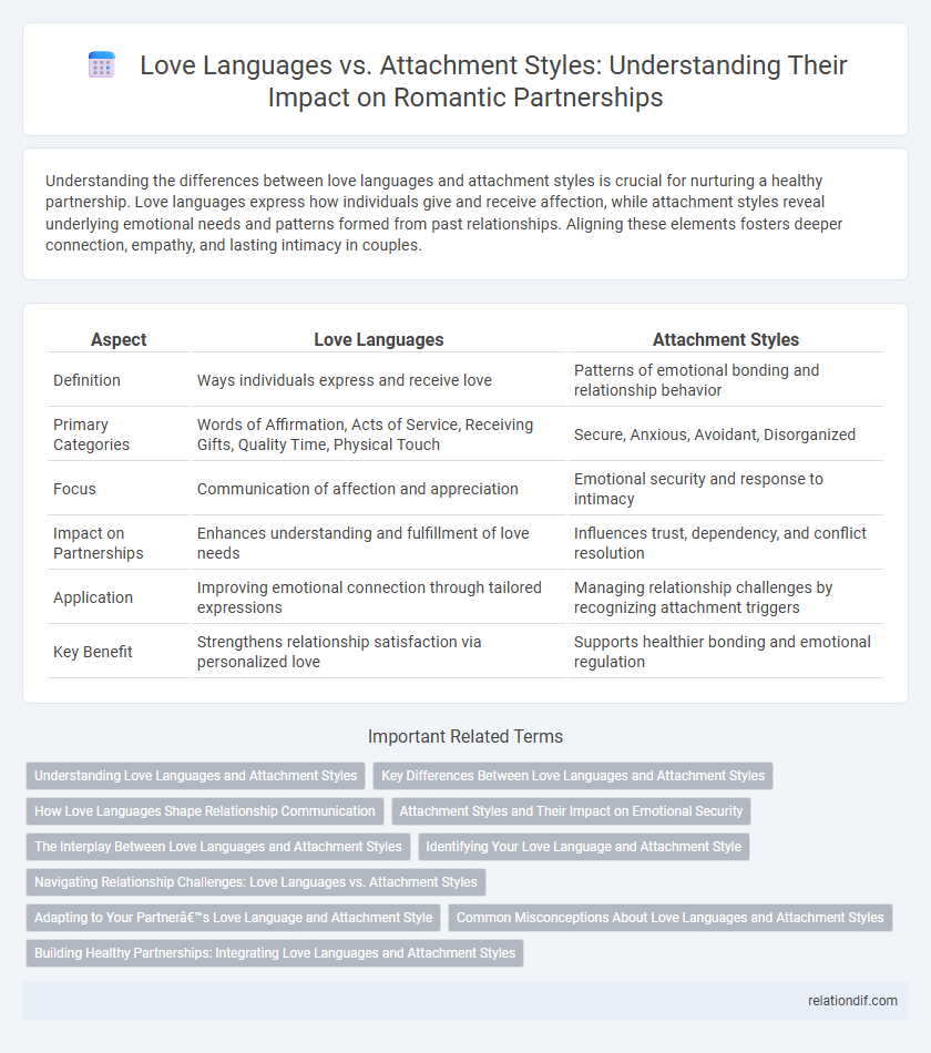 Love Languages vs. Attachment Styles: Understanding Their Impact on Romantic Partnerships