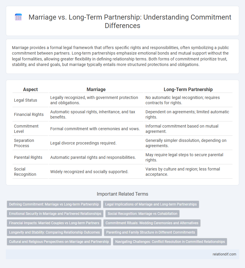Marriage vs. Long-Term Partnership: Understanding Commitment Differences