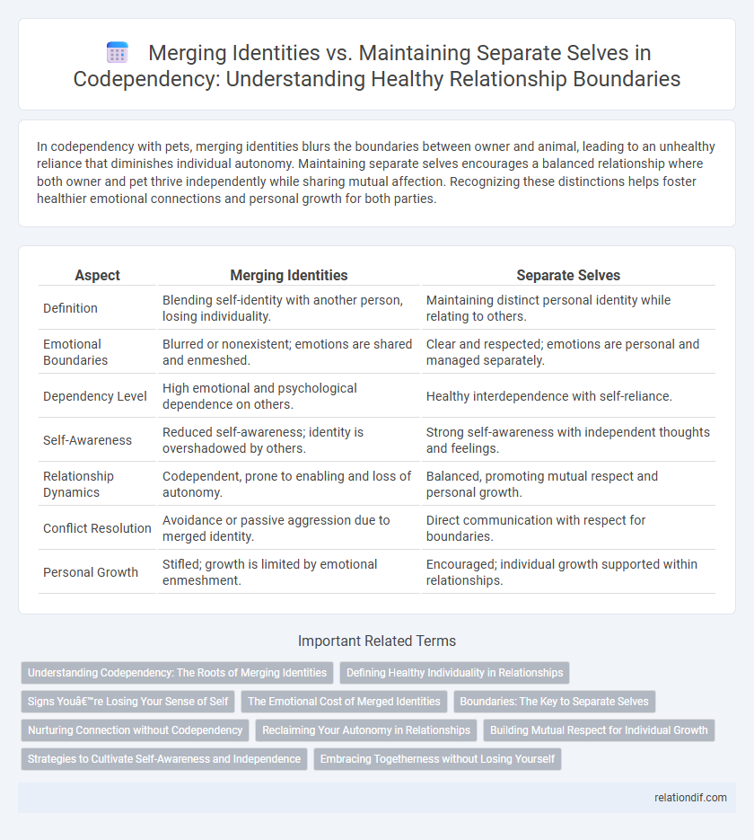 Merging Identities vs. Maintaining Separate Selves in Codependency: Understanding Healthy Relationship Boundaries