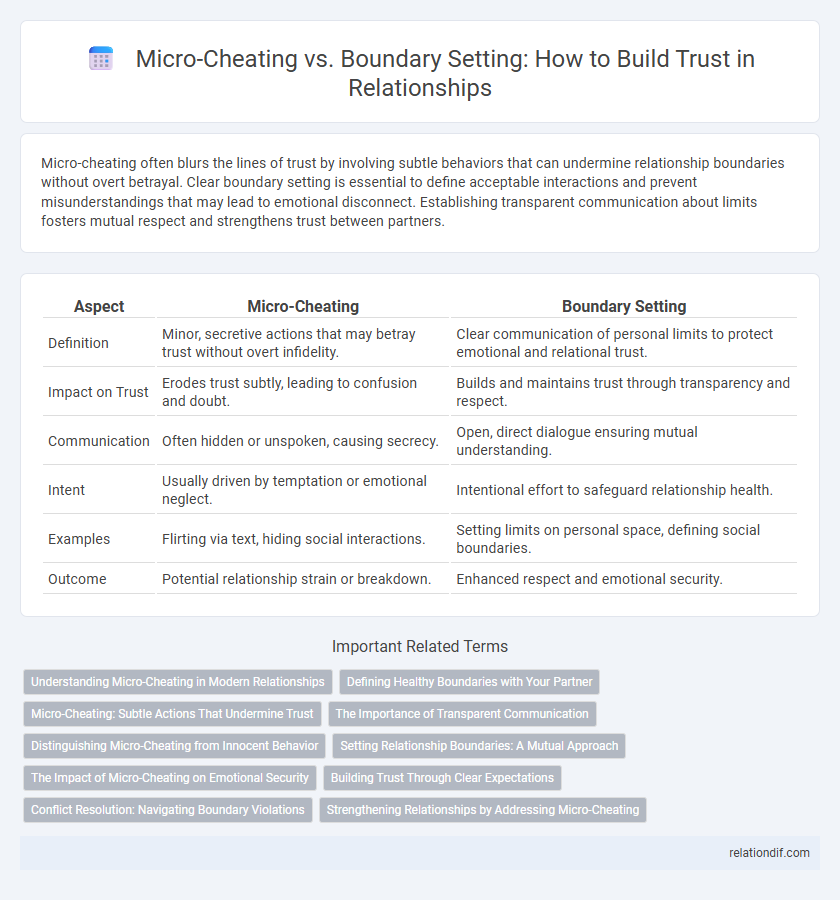 Micro-Cheating vs. Boundary Setting: How to Build Trust in Relationships