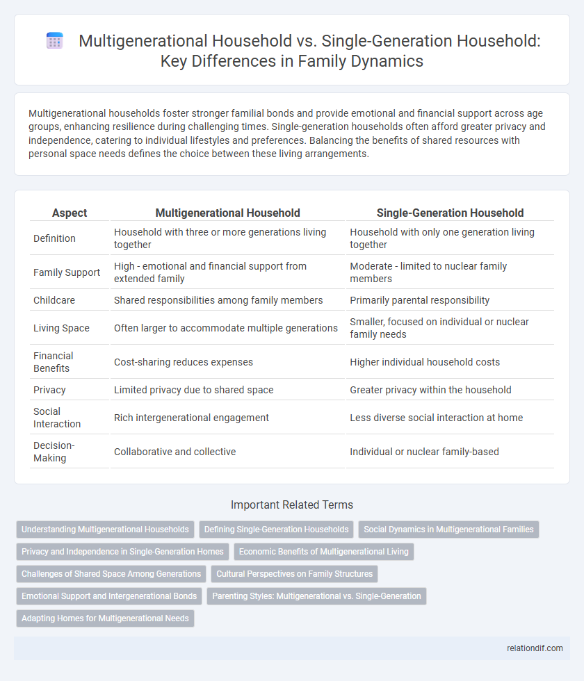 Multigenerational Household vs. Single-Generation Household: Key Differences in Family Dynamics