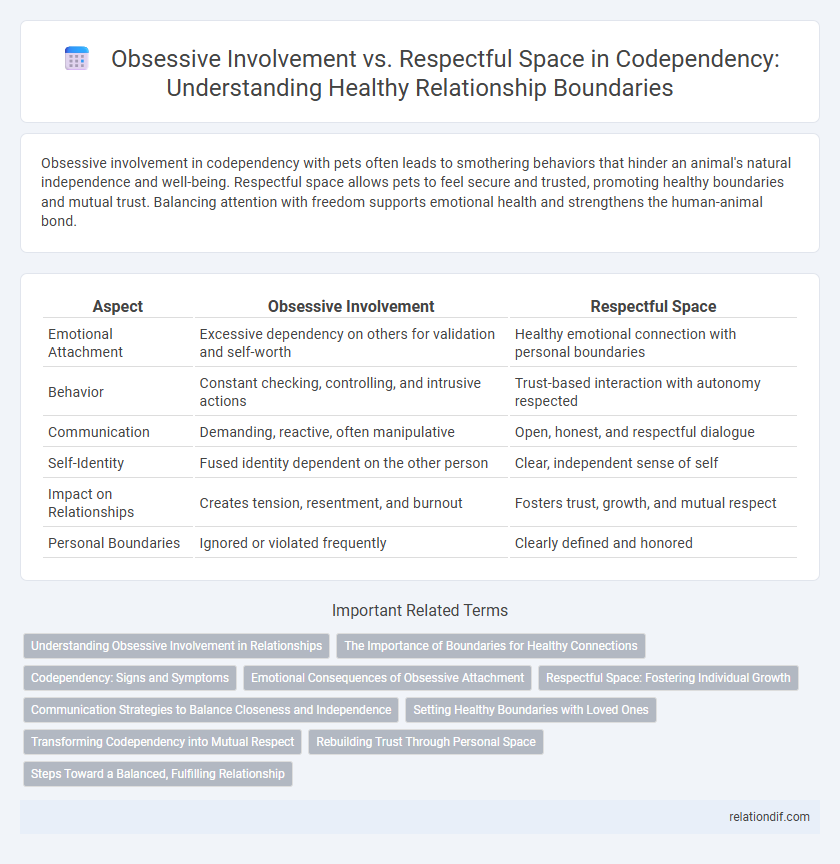 Obsessive Involvement vs. Respectful Space in Codependency: Understanding Healthy Relationship Boundaries