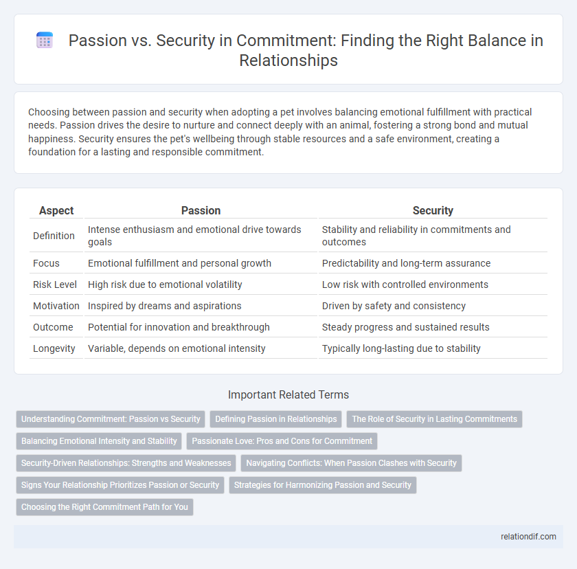 Passion vs. Security in Commitment: Finding the Right Balance in Relationships