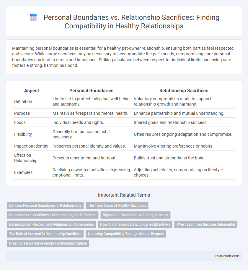 Personal Boundaries vs. Relationship Sacrifices: Finding Compatibility in Healthy Relationships
