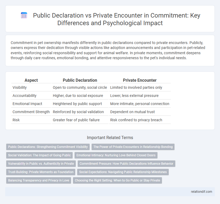 Public Declaration vs Private Encounter in Commitment: Key Differences and Psychological Impact