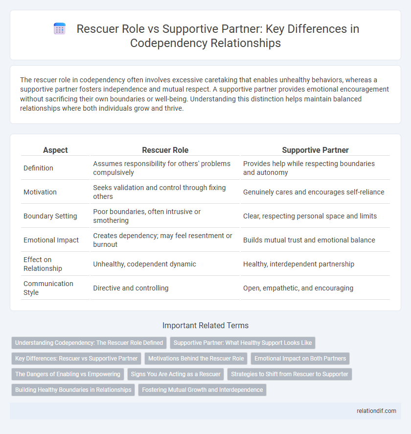 Rescuer Role vs Supportive Partner: Key Differences in Codependency Relationships