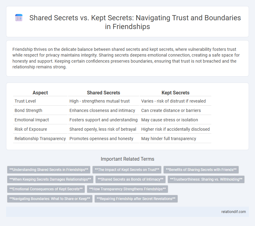 Shared Secrets vs. Kept Secrets: Navigating Trust and Boundaries in Friendships