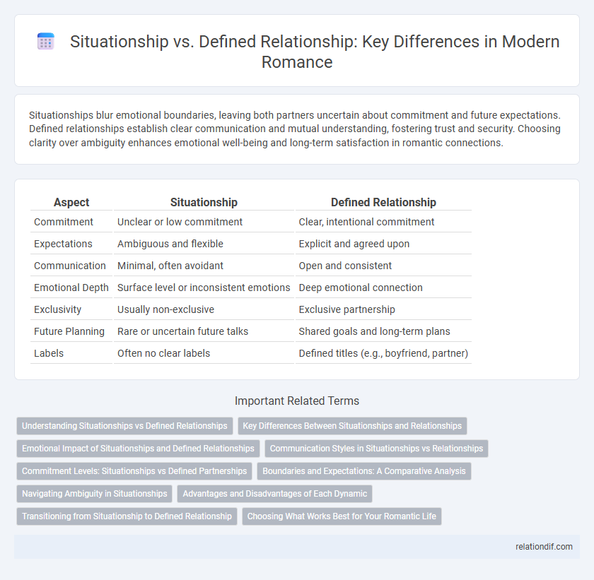 Situationship vs. Defined Relationship: Key Differences in Modern Romance