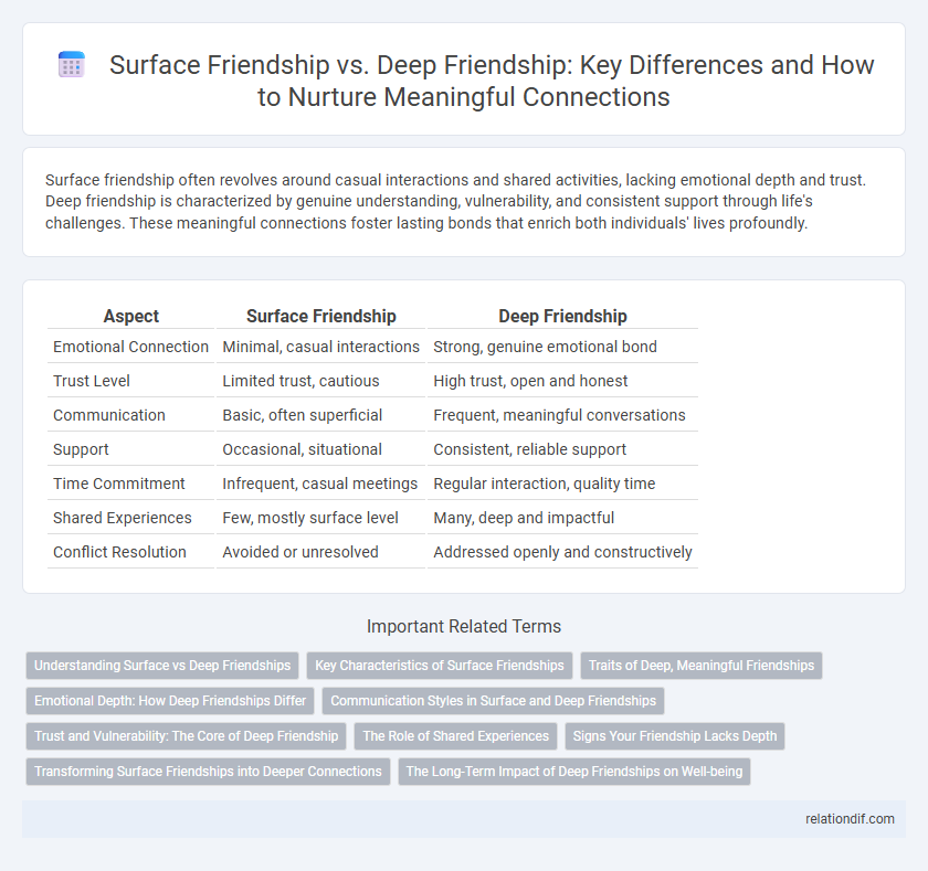 Surface Friendship vs. Deep Friendship: Key Differences and How to Nurture Meaningful Connections