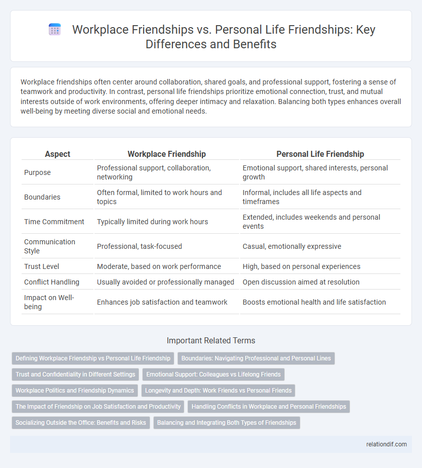 Workplace Friendships vs. Personal Life Friendships: Key Differences and Benefits