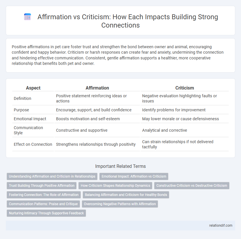 Affirmation vs Criticism: How Each Impacts Building Strong Connections