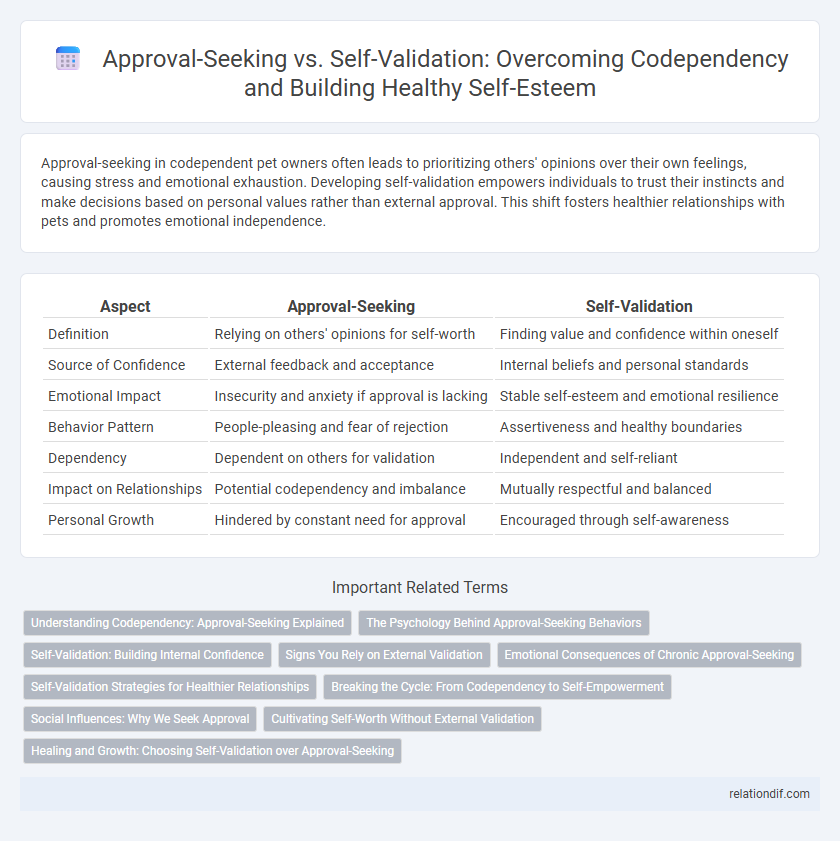 Approval-Seeking vs. Self-Validation: Overcoming Codependency and Building Healthy Self-Esteem