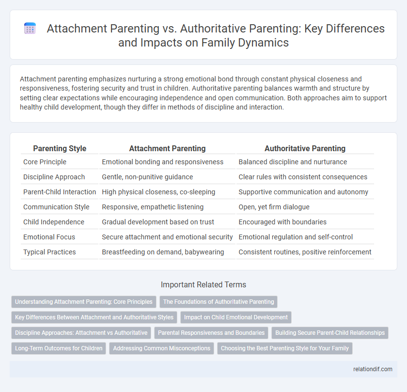 Attachment Parenting vs. Authoritative Parenting: Key Differences and Impacts on Family Dynamics