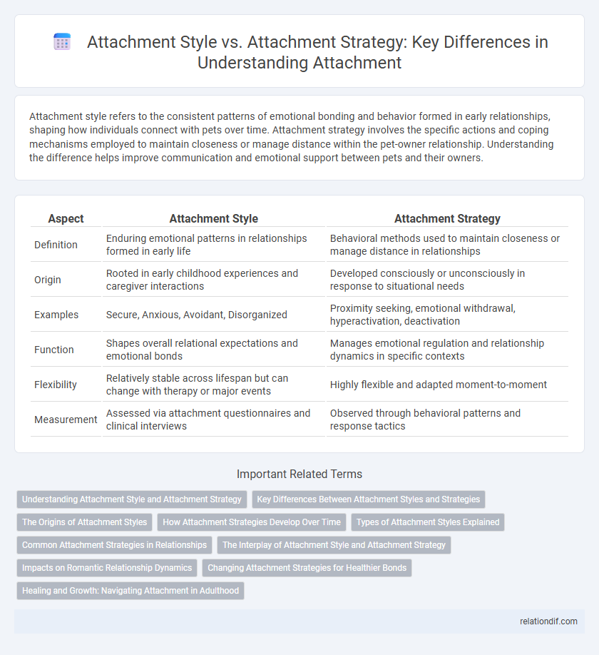 Attachment Style vs. Attachment Strategy: Key Differences in Understanding Attachment