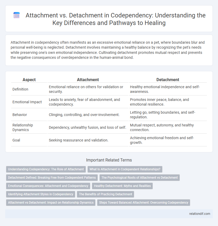 Attachment vs. Detachment in Codependency: Understanding the Key Differences and Pathways to Healing