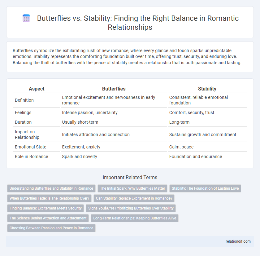 Butterflies vs. Stability: Finding the Right Balance in Romantic Relationships
