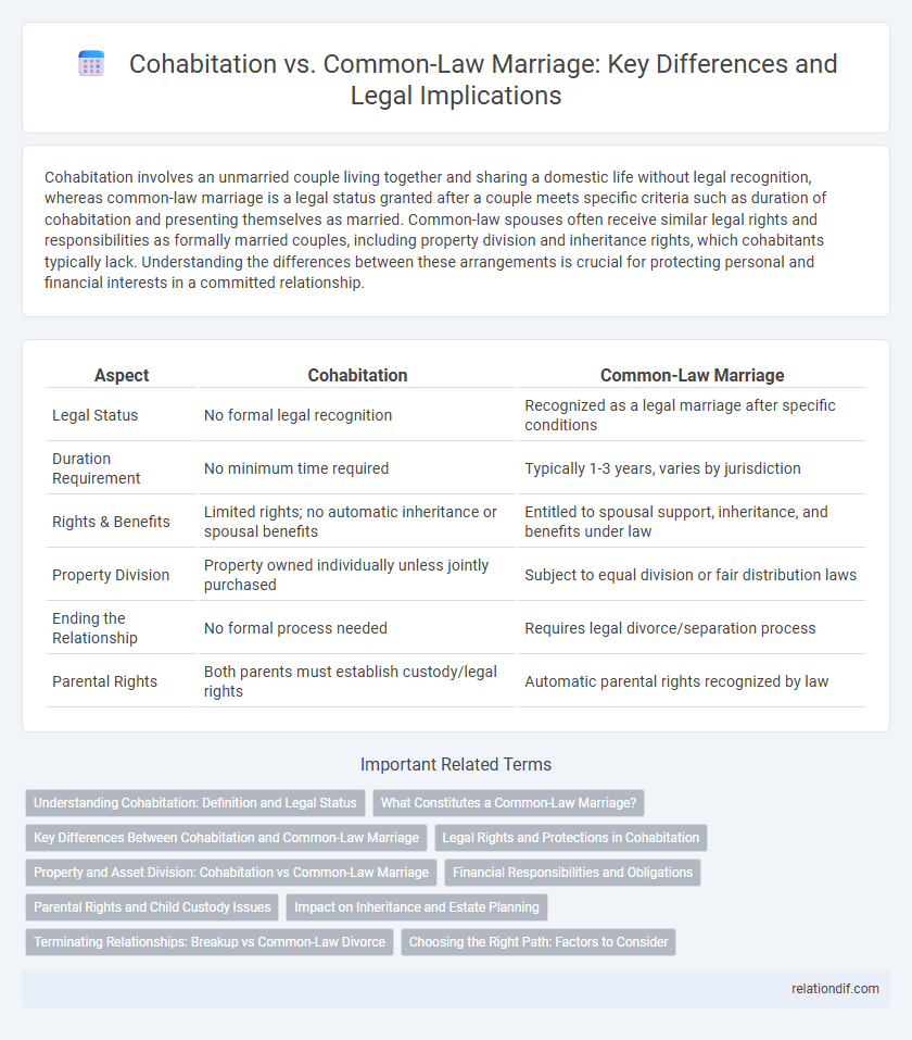 Cohabitation vs. Common-Law Marriage: Key Differences and Legal Implications