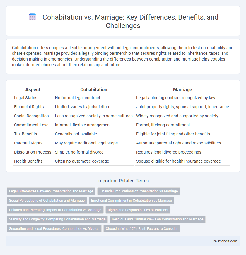 Cohabitation vs. Marriage: Key Differences, Benefits, and Challenges