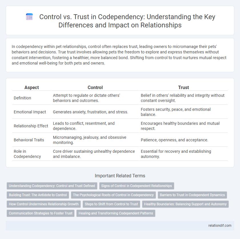 Control vs. Trust in Codependency: Understanding the Key Differences and Impact on Relationships