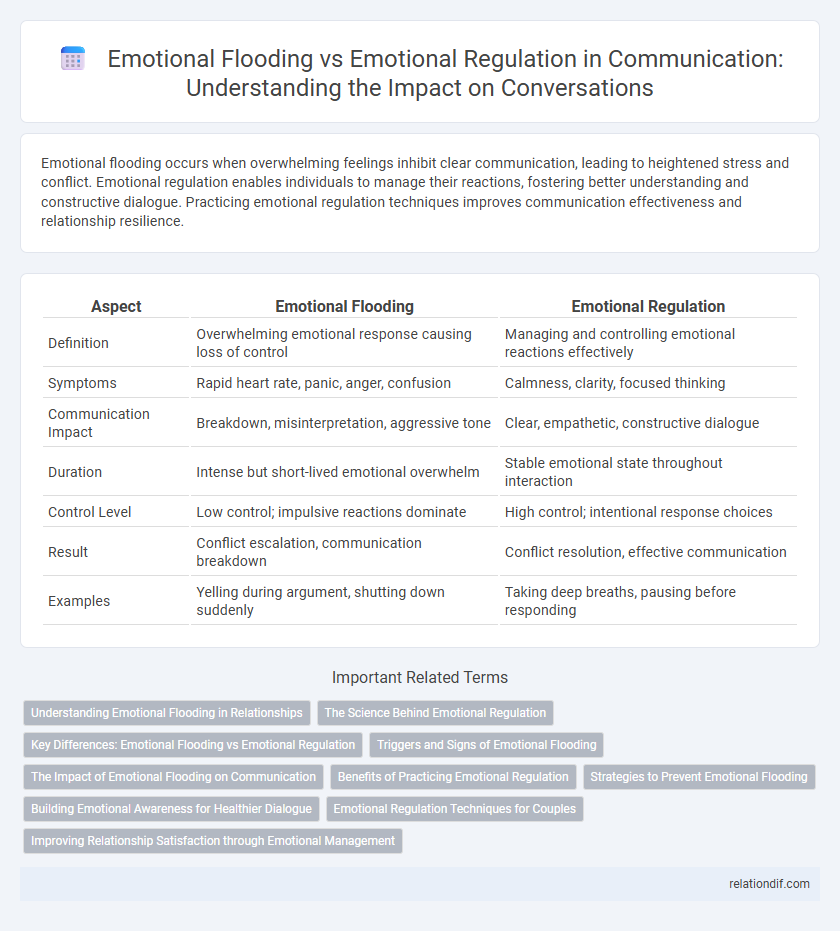 Emotional Flooding vs Emotional Regulation in Communication: Understanding the Impact on Conversations
