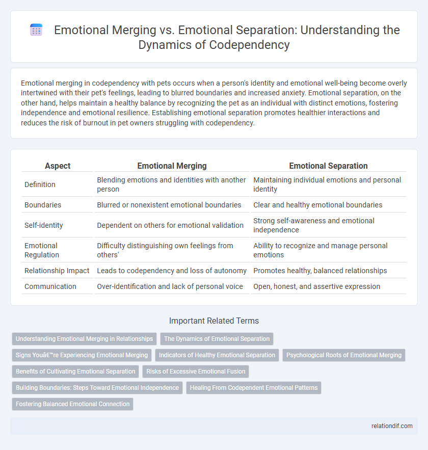 Emotional Merging vs. Emotional Separation: Understanding the Dynamics of Codependency