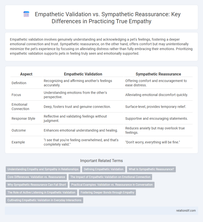 Empathetic Validation vs. Sympathetic Reassurance: Key Differences in Practicing True Empathy