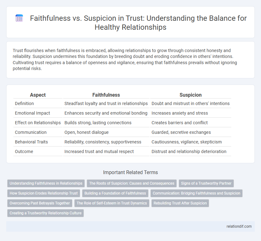 Faithfulness vs. Suspicion in Trust: Understanding the Balance for Healthy Relationships