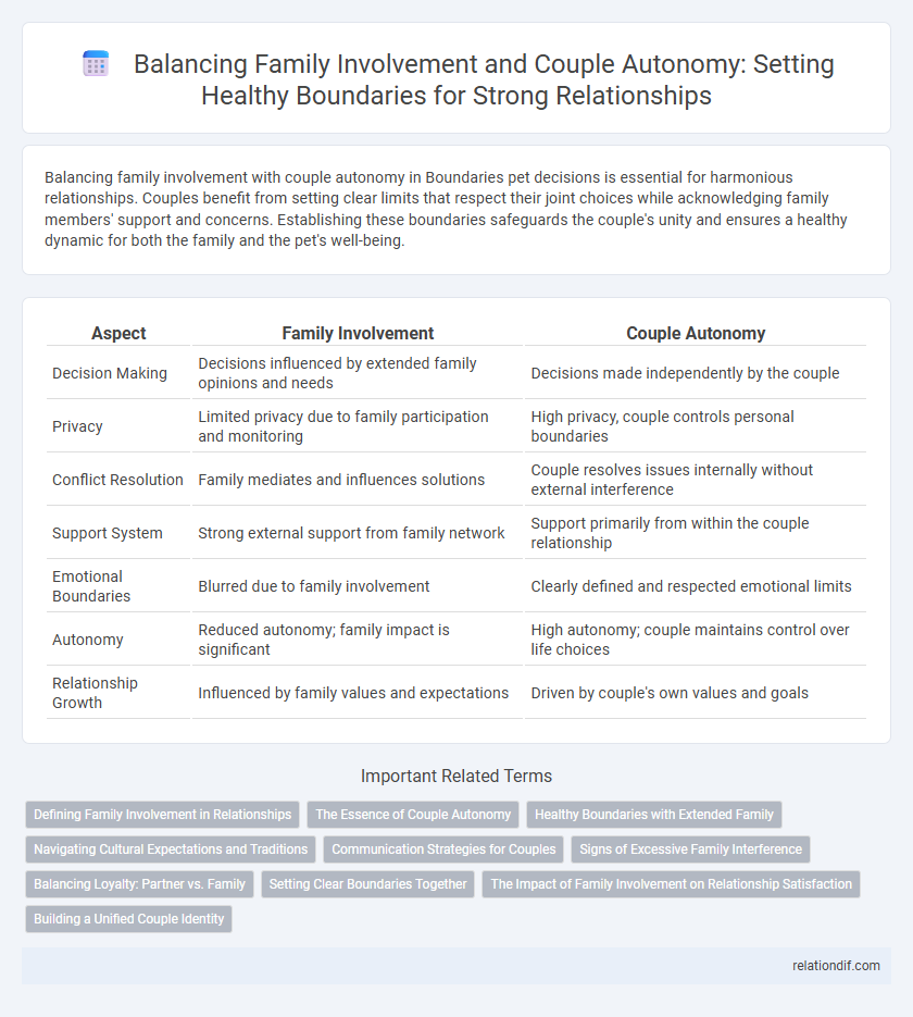 Balancing Family Involvement and Couple Autonomy: Setting Healthy Boundaries for Strong Relationships