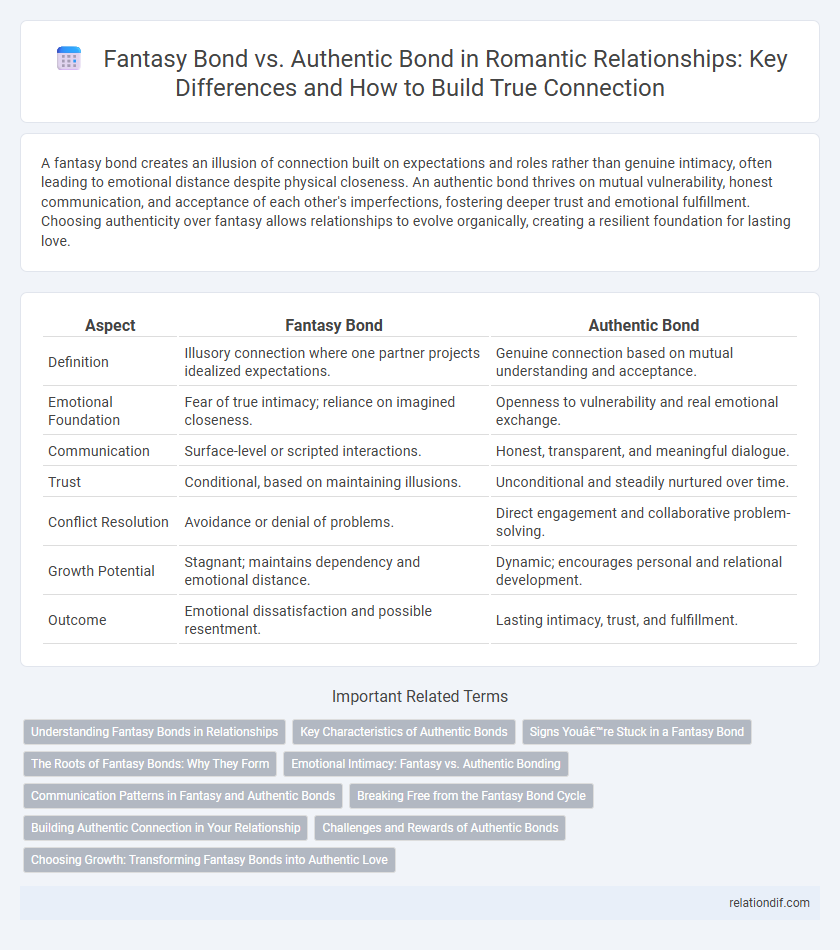 Fantasy Bond vs. Authentic Bond in Romantic Relationships: Key Differences and How to Build True Connection