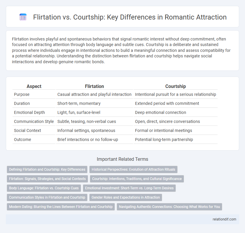 Flirtation vs. Courtship: Key Differences in Romantic Attraction