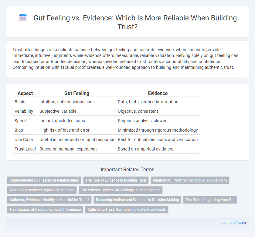 Gut Feeling vs. Evidence: Which Is More Reliable When Building Trust?
