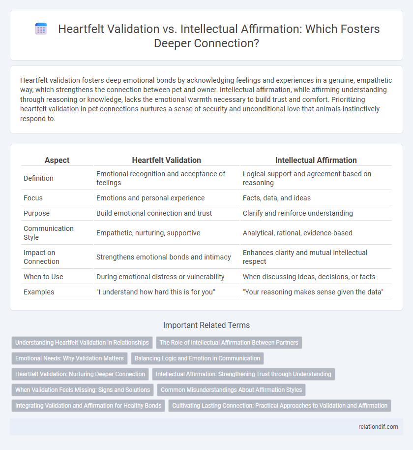 Heartfelt Validation vs. Intellectual Affirmation: Which Fosters Deeper Connection?